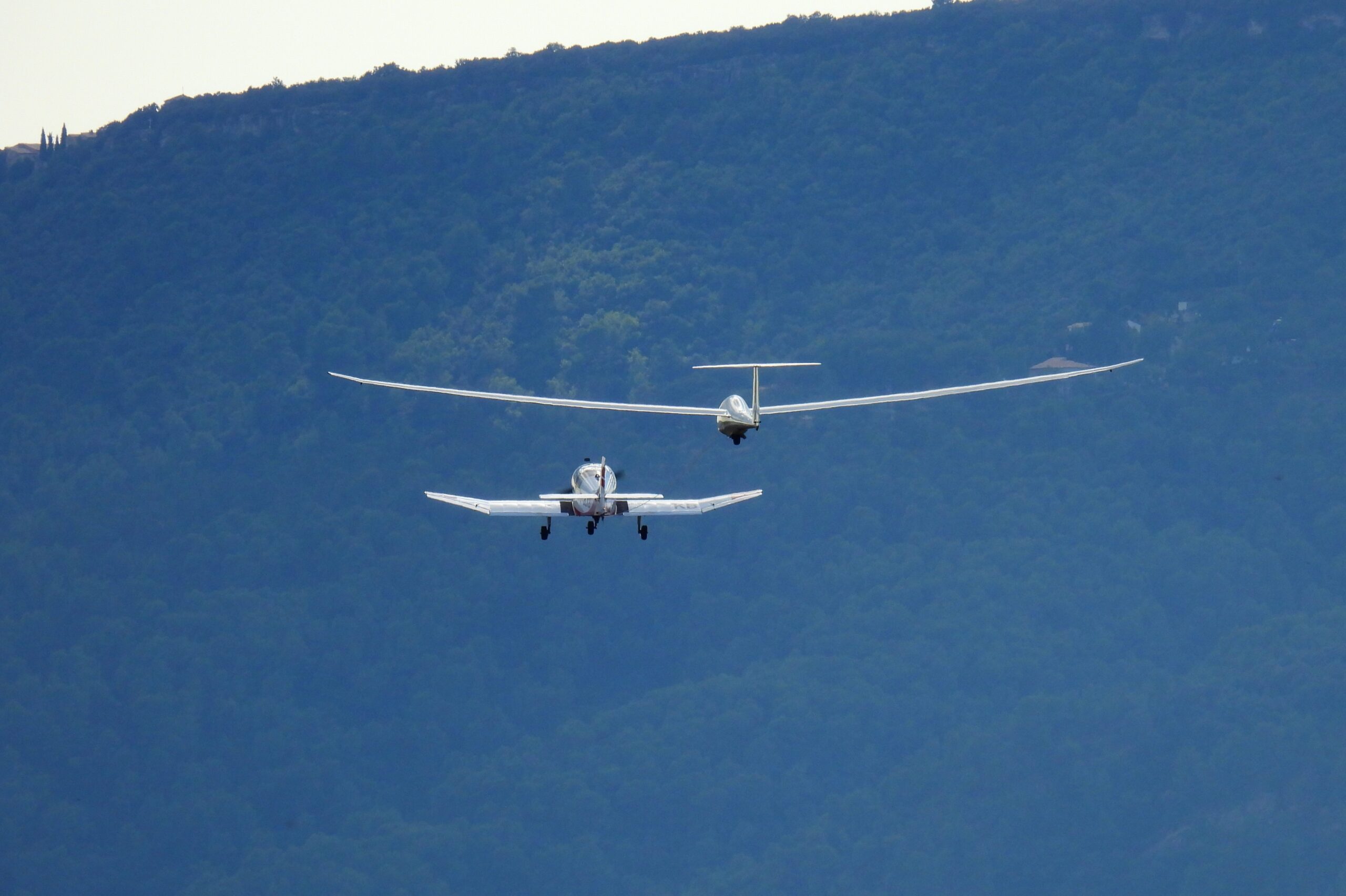 Planeur en approche